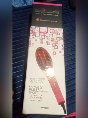 Pro Cabello Luxury 5500 Pink Straightening Brush (READ DESCRIPTION)